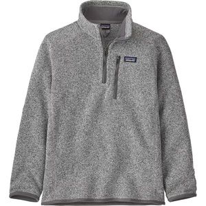 Patagonia Women's Heather Gray Quarter-Zip Sweater